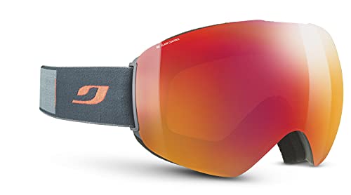 Julbo Spacelab Snow Goggles, Gray/Orange Frame - Spectron 3 Glare Control Red Lens W/Red Mirror #TOP28