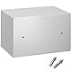 BAKAJI Elektronischer Safe mit externer Batteriebox, Wertkasten und Einbruchschutz für Zuhause, Hotel, Wandmontage oder freistehend, 31 x 20 x 20 cm (Grau)