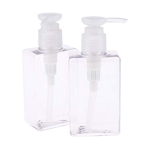 harayaa 2 garrafas vazias de 150 ml com bomba, recipiente recarregável translúcido