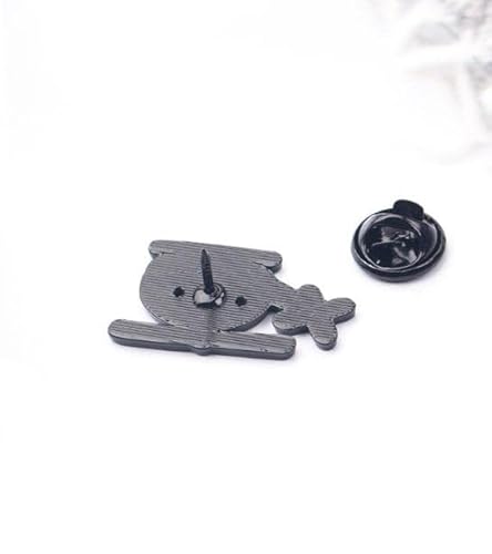 Ulricar Airplane Brooch Airplane Pin Badge Tie Pin Jet Flight Badge Brooch Accessory Cartoon Plane Enamel Lapel Pins, White #TOP4