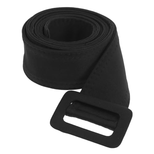 BESPORTBLE Decorative Waist Belt for Women Dress Long Simple Black Cloth Cinch Belt for Comfortable Texture Waistband for Wedding Party Accessory
