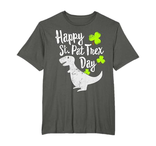 Happy St. Pat T-rex Day Cute St. Patrick's T-Shirt Pun Gift T-Shirt