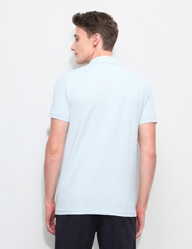 Image of U.S.Polo Association Men's Textured Slim Fit Polo Shirt