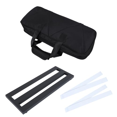Abaodam 1 セット エレキギター効果器 ギターペダル エレキギター用ペダル ラ ギターセンターペダルボード パッド エフェクター取付金具 ファズ ギターエフェクトボード Black