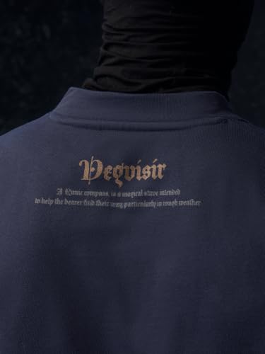 Image of The Souled Store Vikings: Longship Men and Boys Short Sleeve Rpund Neck Brown Embroidered Cotton Oversized Lightweight Breathable Drop Shoulder Streetwear T-Shirts