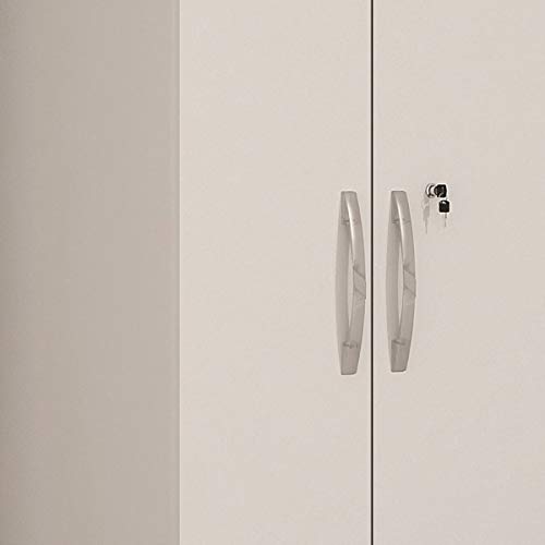 Armário Multiuso 2 Portas Capri Valdemóveis Branco Brilho