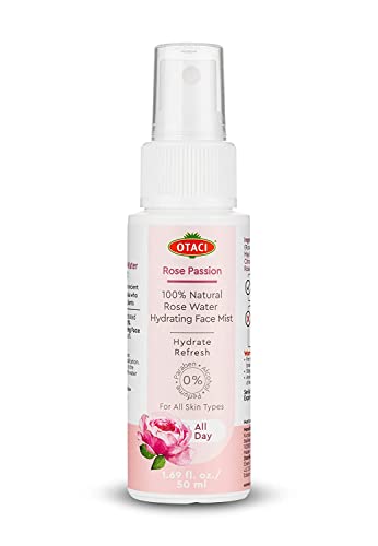 Otaci Rose Passion 100% Natural Rose Water Hydrating Face Mist, Spray Rosewater Face Mist Facial Hydrating Natural Skin