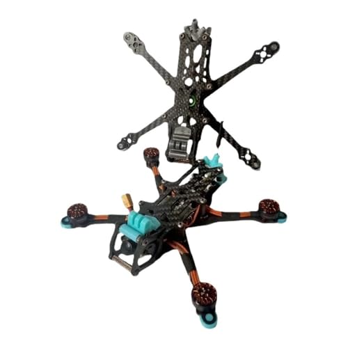 JM3.5 160mm 3.5インチ / JM4 180mm 4インチ軽量FPVフレームキット FPVフリースタイルドローンDIYパーツ用(JM4 180mm AIO)