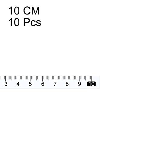 Cinta adhesiva de medición 10 cm blanca flexibles uxcell miniatura 3