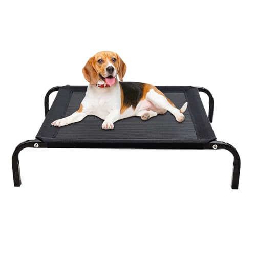 Cama elevada genérica para perro, cómoda y transpirable para cachorros, para perros, gatos, talla S, M, uso interior, exterior, jardín, terraza, playa