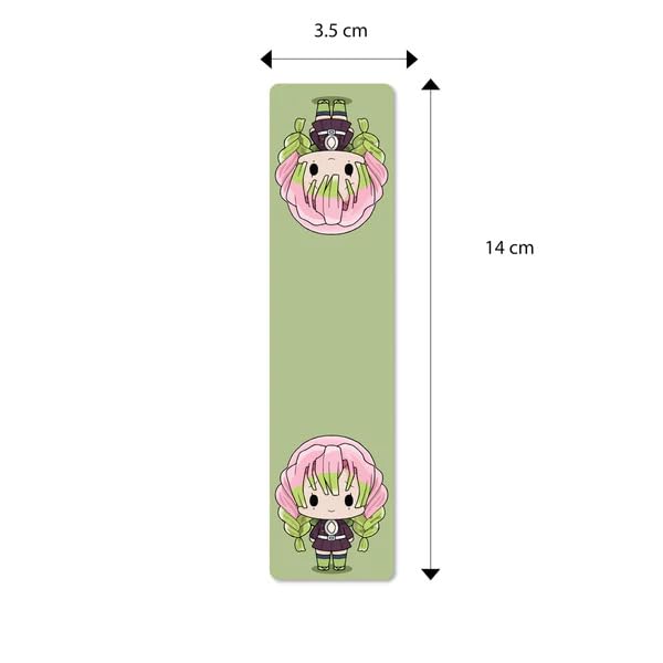Image of Anime Bookmarks Demon Slayer Chibi - Set of 9 Magnetic Bookmarks | Best Gift for Readers, Book Enthusiast & Fans I Naruto | Fridge Magnets (Demon Slayer Chibi)