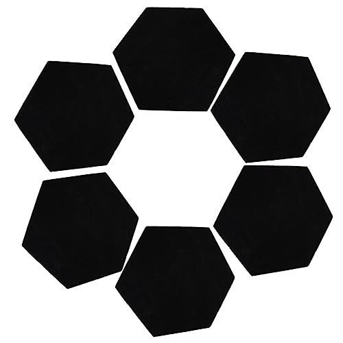 6 paneles absorbentes de sonido de fibra de poliéster para estudio, tableros acústicos para reducción de ruido miniatura 1