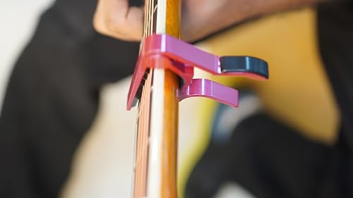 Image of Bajaao Metal Capo For Guitar, Ukulele, Mandolin & Banjo - Pink