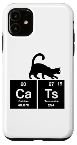 Cats Calcium Tennesseine Periodic Table Funny Science Cat Case for iPhone 11 -  Funny Graphic Tees Women Men Kids, 669QFXY3VQWUSIPHONE_11