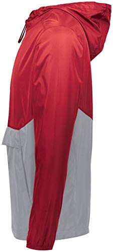 Holloway Youth Pack Pullover S Scarlet/Athletic Grey3