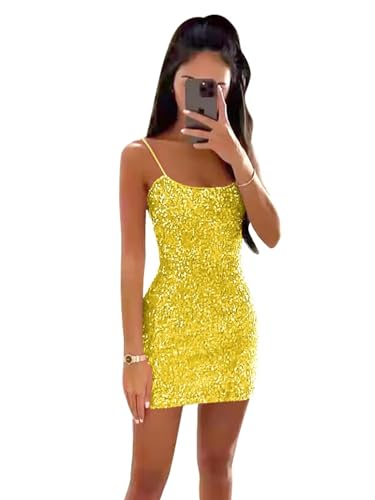 Robe de bal courte paon jaune pour briller lors de vos soirées d'été et galas juniors