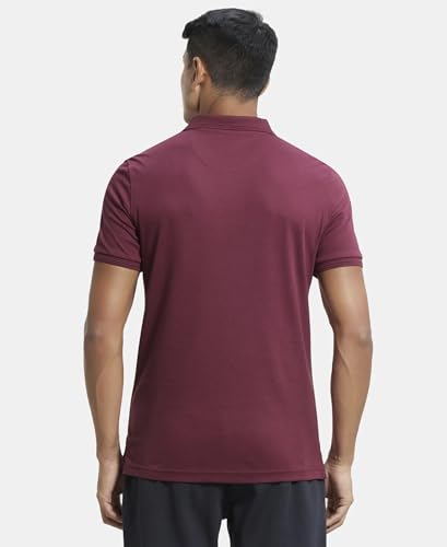 Image of Jockey 3912 Men Super Combed Cotton Rich Solid Half Sleeve Polo T-Shirt