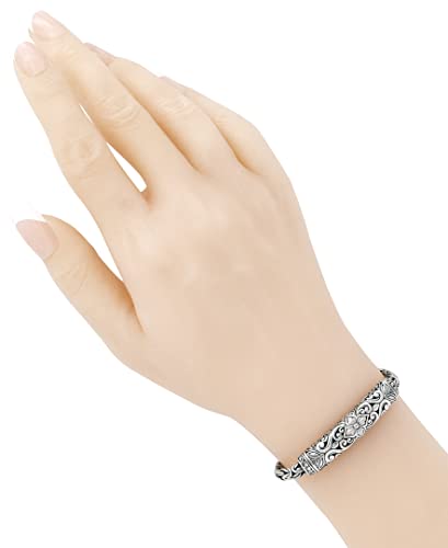 DEVATA Gold Plated Sterling Silver 925 / Sterling Silver 925 Bali with Dragon Bone Tulang Naga/Byzantine/Double Wheat Paddy Chain Bracelet2