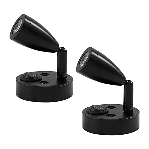 NAVESO Lampe LED Caravane 12V, 2 Pièces Spot Lampe de Lecture, 3W Lampes de Lecture de Camping-car à LED avec Interrupteur, Auto LED Lumière Intérieure pour Camping-Car, Camper Van