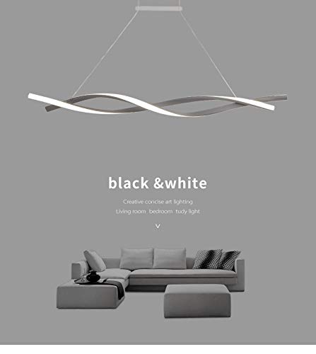 Chandelier de chambre moderne LED design minimaliste géométrique - 6