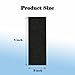TropicAqua Cat Litter Box Charcoal Filters for Nature's Miracle Oval Hooded Flip Top Litter Box Replacement Carbon Odor Filters 8Inch x 3Inch (Pack of 10)