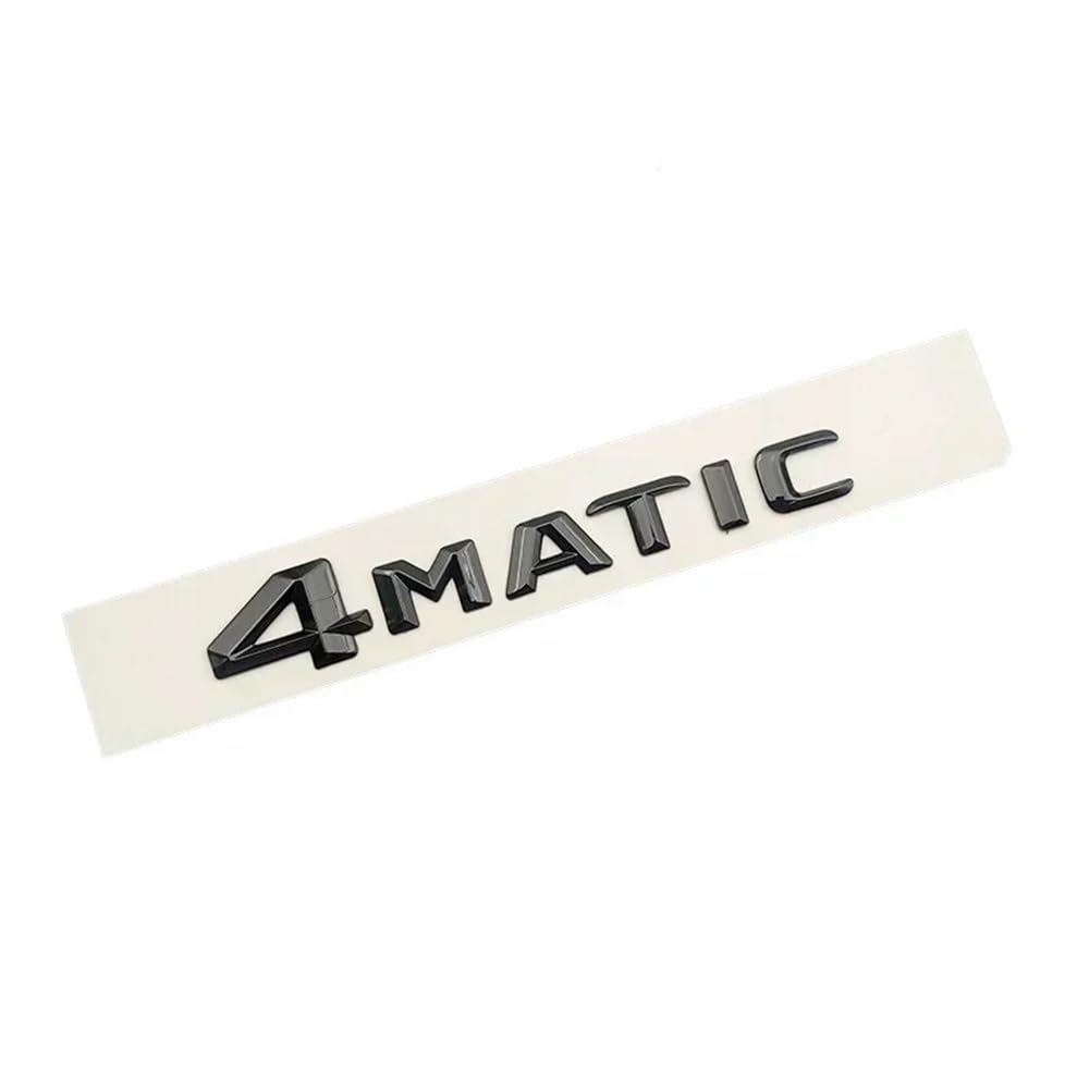 YTQMoreBNZ YYDStes Compatible With Mercedes Benz B180 Logo Sticker CDI 4 Matic 4matic 3D ABS Chrome Glossy Black