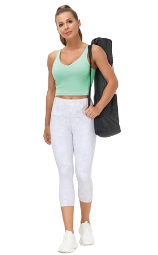 Image of THE GYM PEOPLE Womens' Sports Bra Longline Wirefree Padded with Medium Support