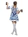 SOMSOC Women's Oktoberfest Costume German Bavarian Costume Outfit Dirndl Dress Bow Hair Ties for Oktoberfest Halloween Party