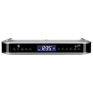 iLive Wireless Under Cabinet Bluetooth FM Radio, 9.09 X 7.32 X 2.44 Inches, Includes Mounting Hardware (IKB318S)