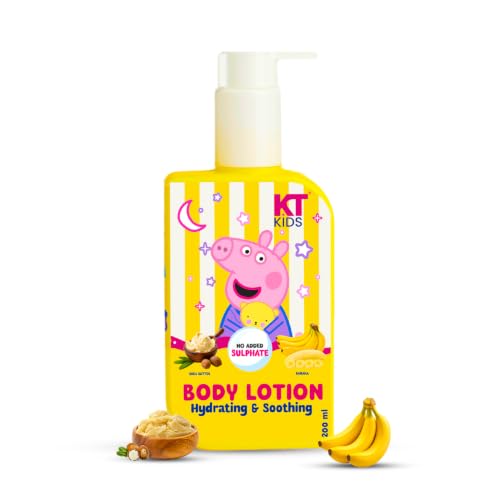 Image of Peppa Pig Body Lotion | Pediatrician Approved | Ages 3-12 Years | Hydrating Summer Moisturizer with Shea Butter & Banana | Non-Greasy | 200ml