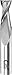F&D Tool Company 23013 Two Flute, Single End, Solid Carbide Endmill, 15/64" Mill Diameter, 1/4" Shank Diameter, 3/4" Flute Length, 2 1/2" Overall length