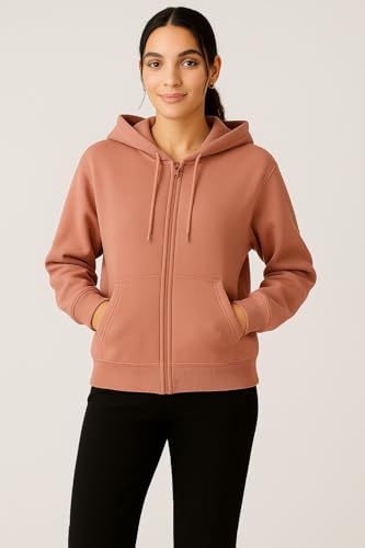 Image of ADBUCKS Women's Oversized Winter Jacket Sweatshirts Casual Drawstring Clothes Zip Up Hoodie with Front Pocket Ii Womens Hoodies Ii