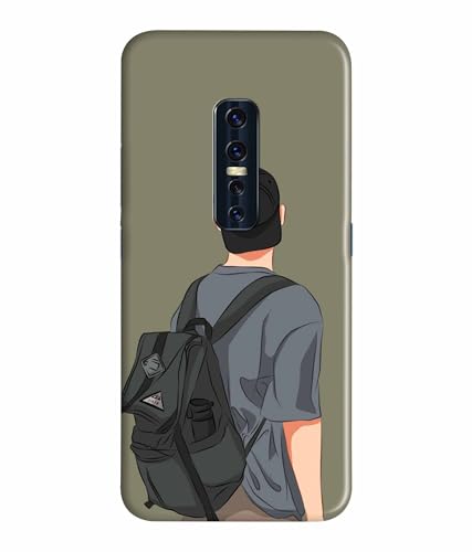 Image of School Boy College Boy Printed Hard Back Case Cover & Compatible for Vivo V17 Pro (Multicolor) - D1813
