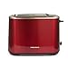 Morphy Richards Equip 2 Slice Toaster, Defrost and Reheat, Browning Controls, Variable Wide Slots, Removable Crumb Tray, Stainless Steel, 800W, Red, 222066