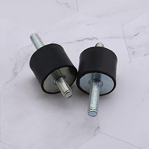 ECSiNG Gummipuffer Stoßdämpfer Gummi Puffer Anti-Vibration, 30x25mm M8 (18mm Gewindelänge), 4 Stück