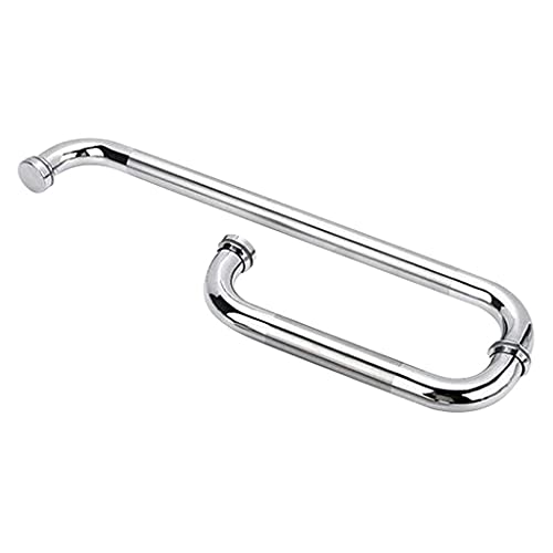 Poignée porte coulissante acier inoxydable en L chambre salle de bain poignée de douche