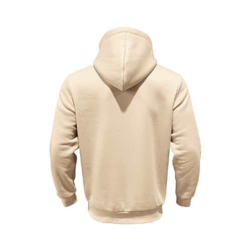 ADHOWBEW Lightweight Hoodie Men Big and Tall Long Sleeve Casual Tactical Winter Drawstring Outdoor Hoodie with Pockets4