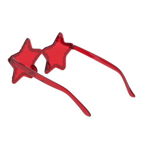 Healeved Unique Star Shape Sunglasses Rhinestone Christmas Glasses for Women Stylish Party Accessories