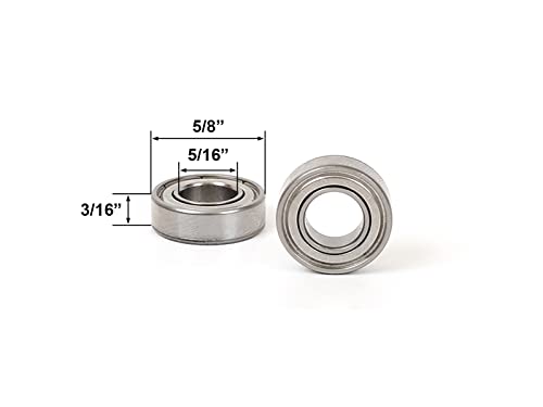 Yonico Router Bits 5/16-Inch Inner Diameter Arbor Bearing 5/8-Inch Od X 5/16-Inch Id X 3/16-Inch Height #TOP1