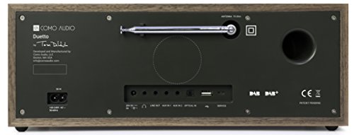 Como Audio: Duetto - Wireless Music System with Internet Radio, Spotify Connect, Wi-Fi, FM, and Bluetooth - Walnut/Black