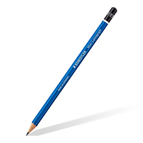 Image of STAEDTLER Mars Lumograph Drawing Pencils: Set of 24 in Metal Case - Presharpened Graphite Art Pencils - Hardness Grades 12B-10H - For Drawing, Shading, Drafting & Illustrating - All Skill Levels