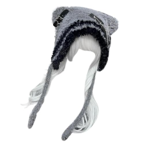 Lovely Bear Ear Hat Soft Comfortable Hat Outdoor Sports Hat Stylish Pullover Hat for Fall and Winter3