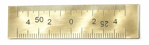 Image of Patwari Brass Scale Set 2 Inch Guniya | 20:25, 25:50 & 1 /4000 Division | Survey Land Measurement Tool | Set of 3 Pcs