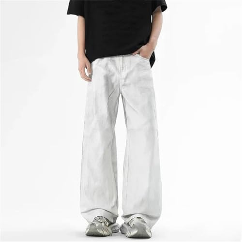 Men's Washed High Street Vintage Pants High Street Printed Jeans Pants Straight Leg Trousers2