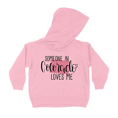 Someone in Colorado Loves Me Kids Hoodie Sweatshirt Toddler 5T Light Pink