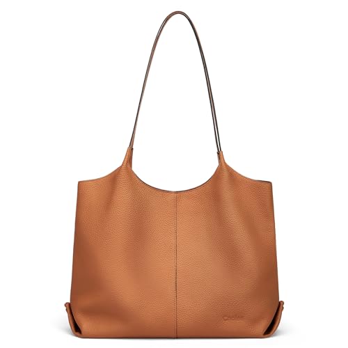 Bolso Hobo para mujer de cuero genuino suave miniatura 6