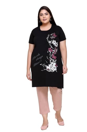 Image of In Love Women's Plus Size Cotton Printed T-Shirt with Pocket - Combo Pack of 2