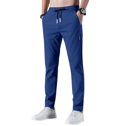 Mens Golf Pants Stretch Relaxed Fit Casual Golf Joggers Lightweight Active Pull On Pants Quick Dry Hiking Trousers