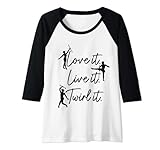 Photo Gallery donna baton twirling love it live it twirl it divertente baton twirler maglia con maniche raglan Photo Gallery donna baton twirling love it live it twirl it divertente baton twirler maglia con maniche raglan