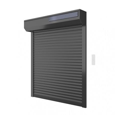 Volet solaire alu radio H 130 cm x L 120 cm Gris